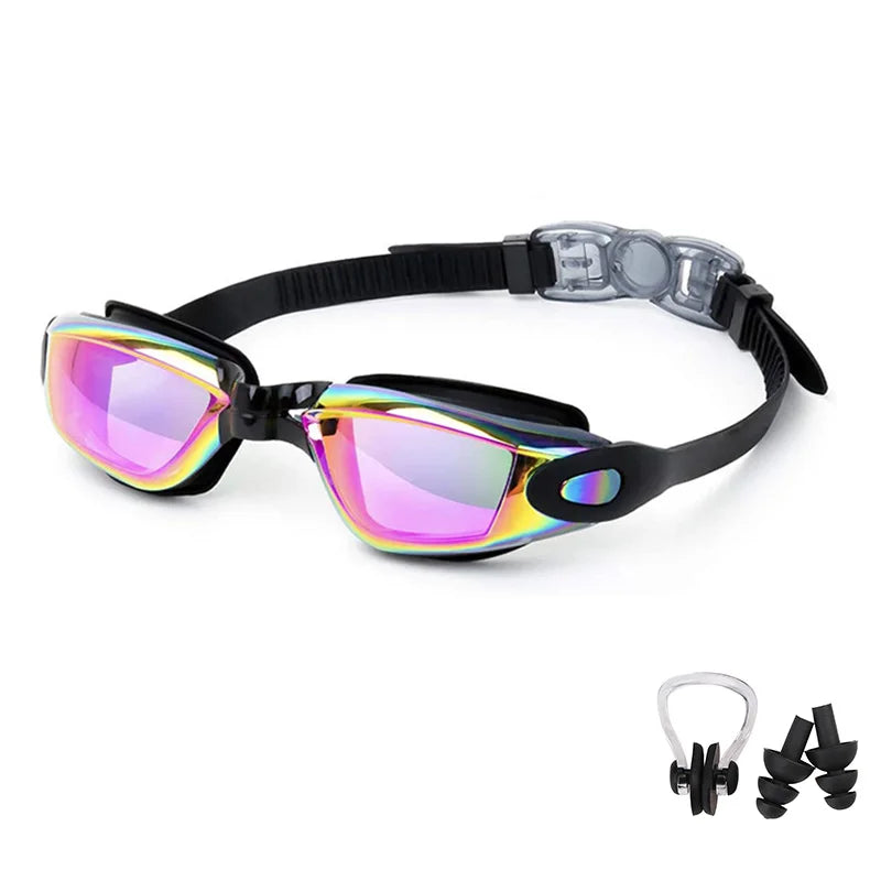 Swimming Goggles for Men & Women β Anti-Fog UV Protection, Waterproof, Adjustable Silicone Swim Goggles for Adults & Kids