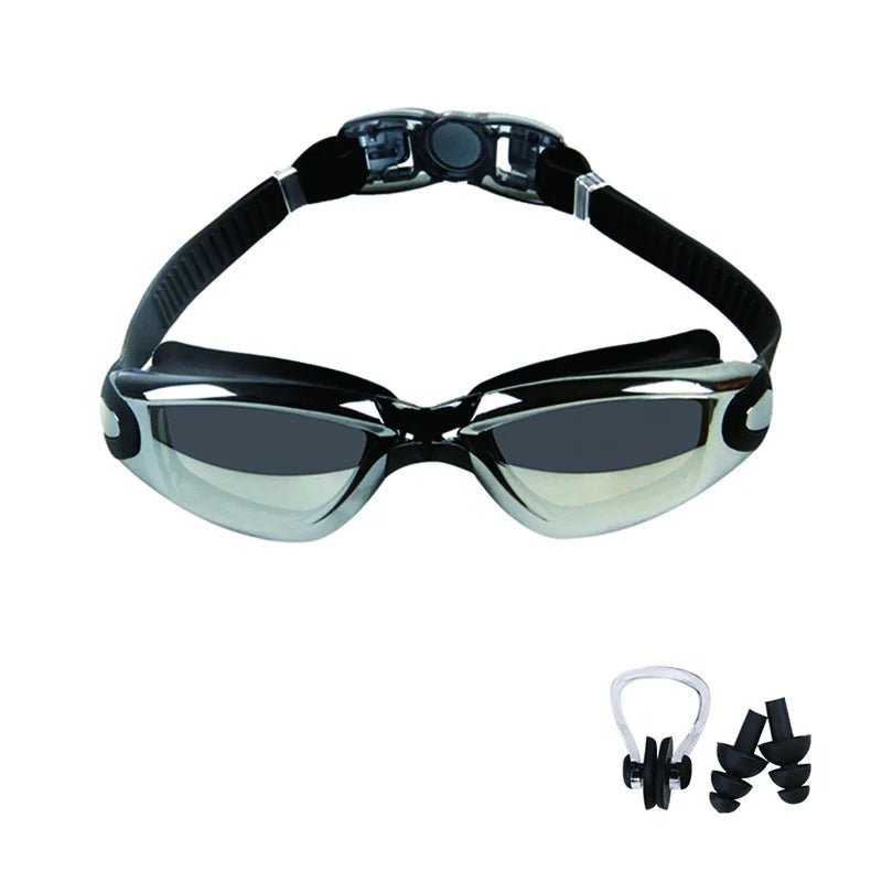 Swimming Goggles for Men & Women β Anti-Fog UV Protection, Waterproof, Adjustable Silicone Swim Goggles for Adults & Kids