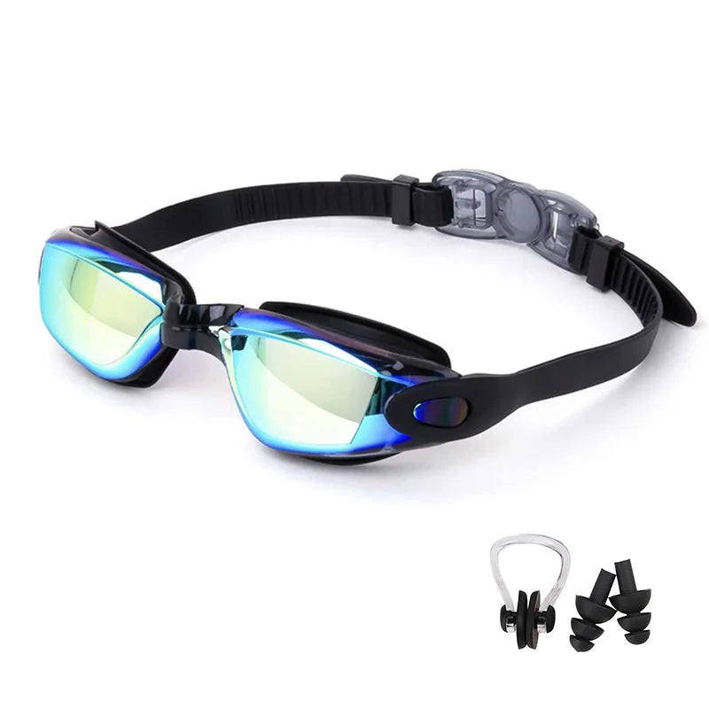 Swimming Goggles for Men & Women β Anti-Fog UV Protection, Waterproof, Adjustable Silicone Swim Goggles for Adults & Kids