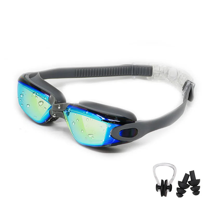 Swimming Goggles for Men & Women β Anti-Fog UV Protection, Waterproof, Adjustable Silicone Swim Goggles for Adults & Kids