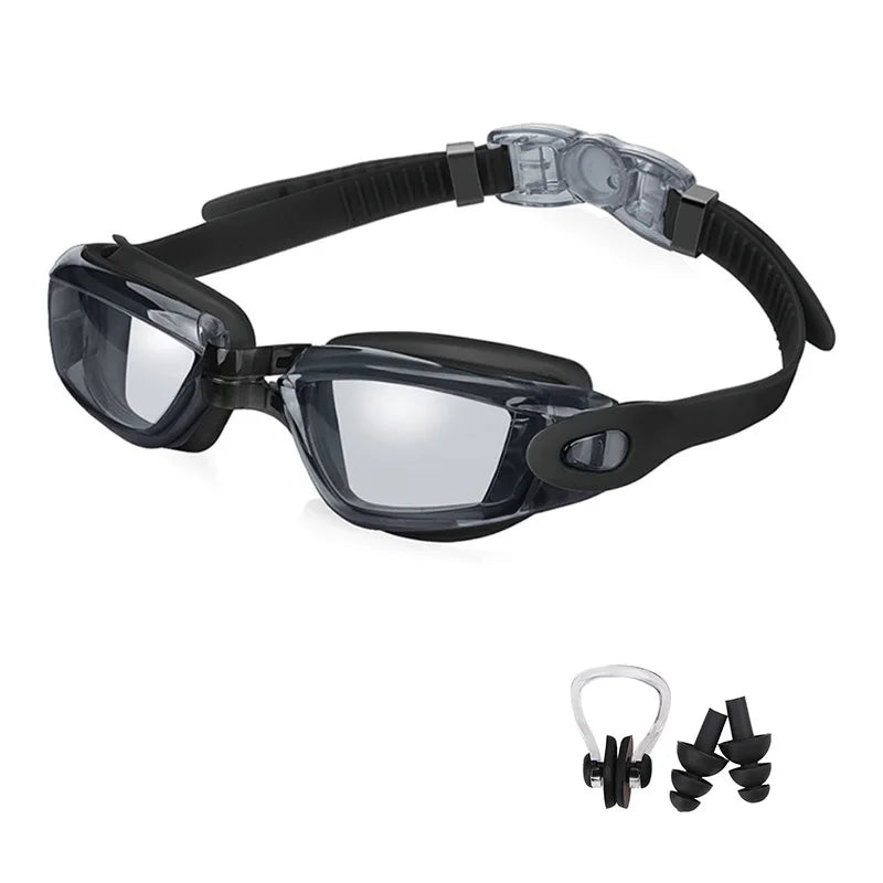 Swimming Goggles for Men & Women β Anti-Fog UV Protection, Waterproof, Adjustable Silicone Swim Goggles for Adults & Kids