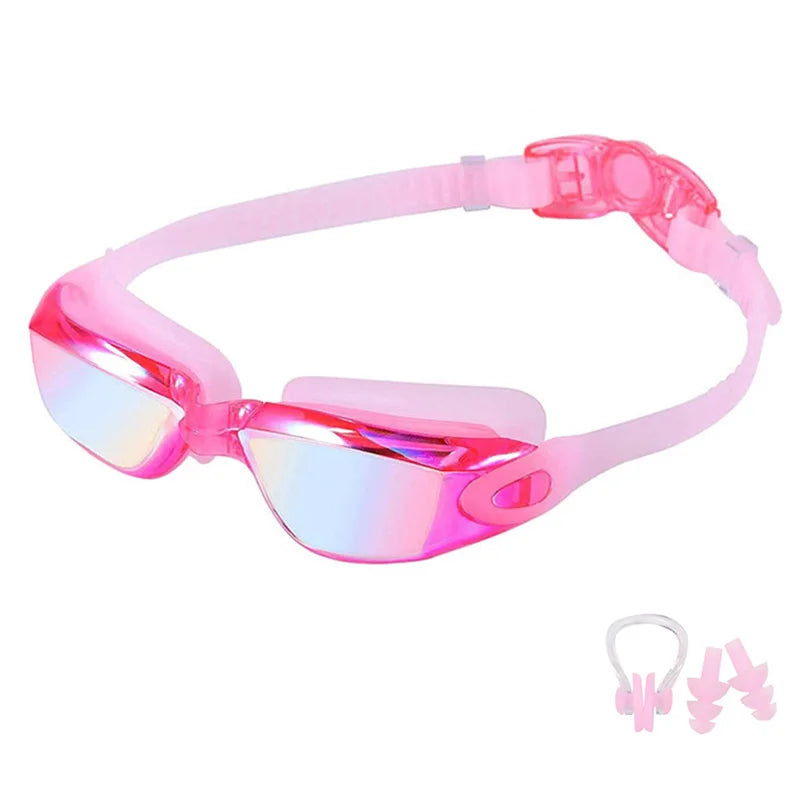 Swimming Goggles for Men & Women β Anti-Fog UV Protection, Waterproof, Adjustable Silicone Swim Goggles for Adults & Kids